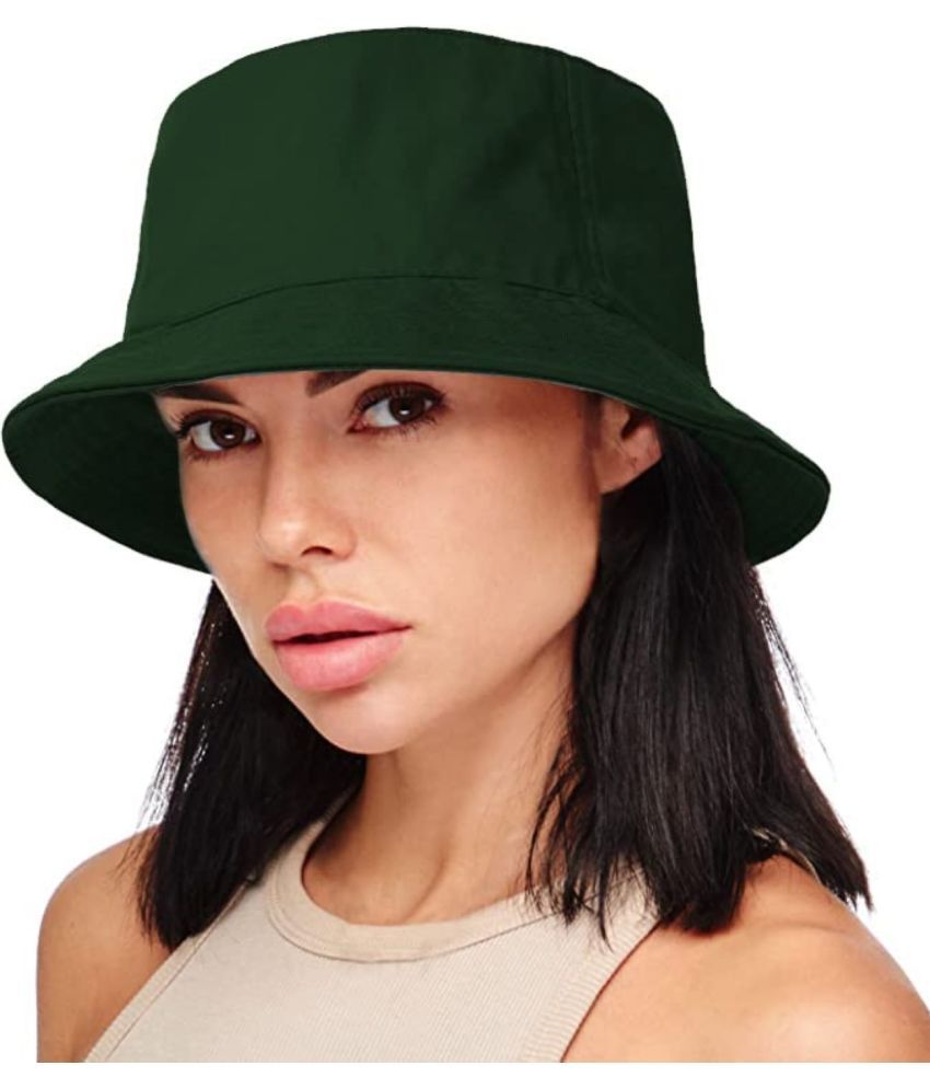     			Infispace Green Cotton Women's Hat ( Pack of 1 )