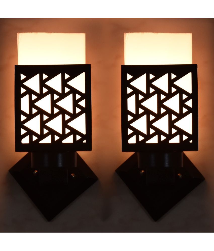     			AFAST Black Up Light Wall Lamp ( Pack of 2 )