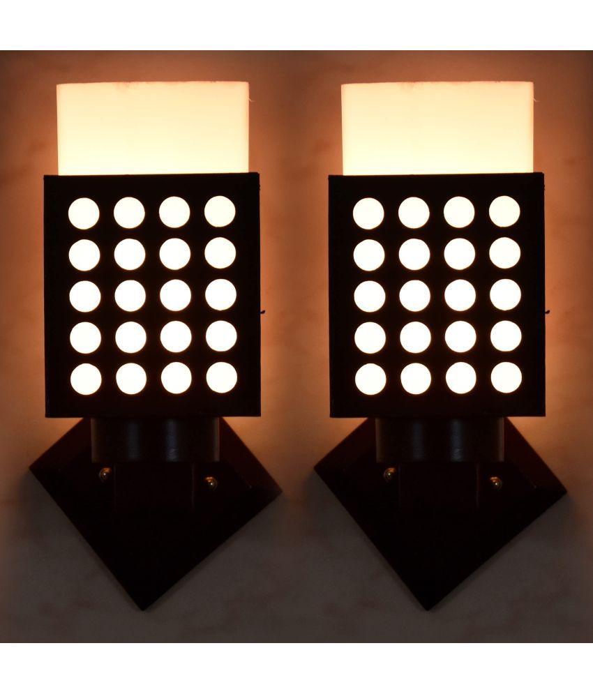     			AFAST Black Up Light Wall Lamp ( Pack of 2 )