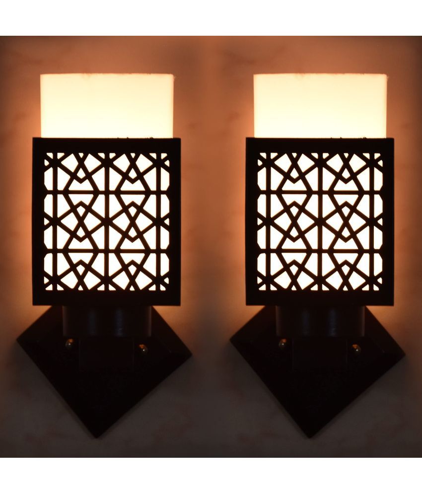     			AFAST Black Up Light Wall Lamp ( Pack of 2 )