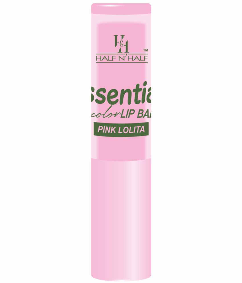     			Half N Half Makeup Girls Essential Color Lip Balm Moisturizing Lip, Pink, Pack of 2 (7gm)
