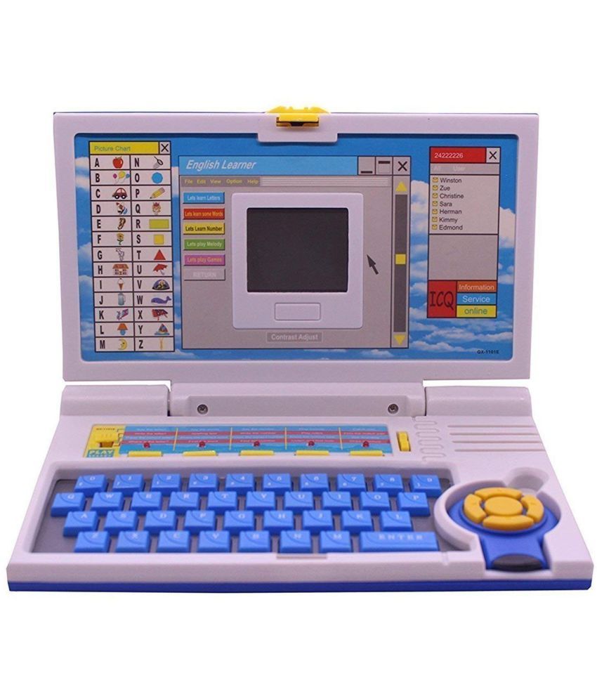 MyToyKidTM Educational Laptop Computer Toy with Mouse for Kids Above 3 Years  - 20 Fun Activity Learning Machine, Now Learn Letter, Words, Games,  Mathematics, Music, Logic, Memory Tool - Buy MyToyKidTM Educational