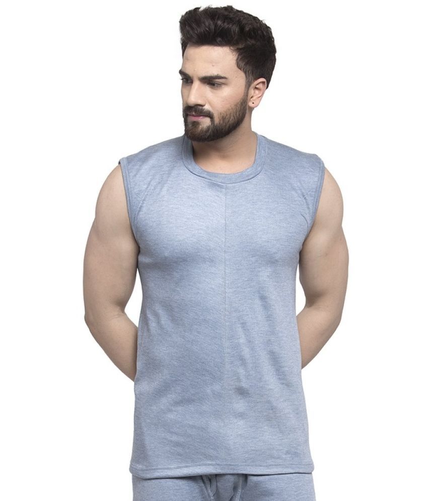     			Uzarus Pack of 1 Cotton Blend Thermal Tops For Men's ( Blue )