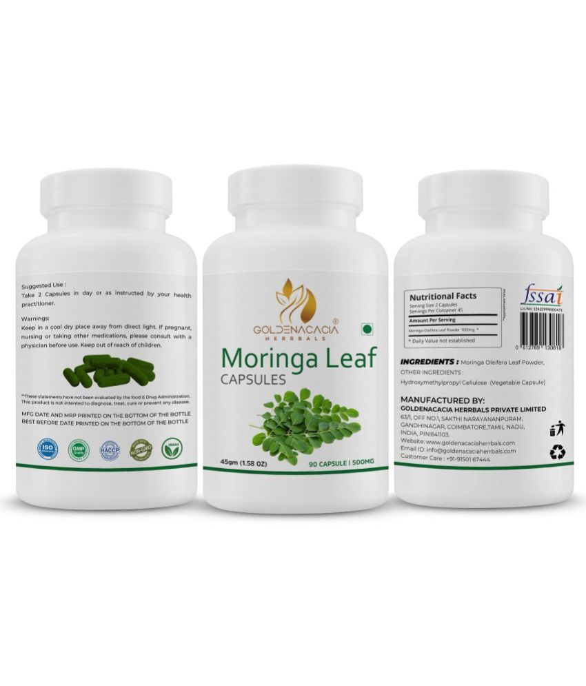     			GOLDENACACIA HERRBALS Moring Leaf 90 Capsule 1 no.s