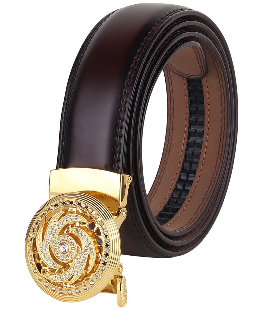     			Loopa Brown PU Casual Belt Pack of 1