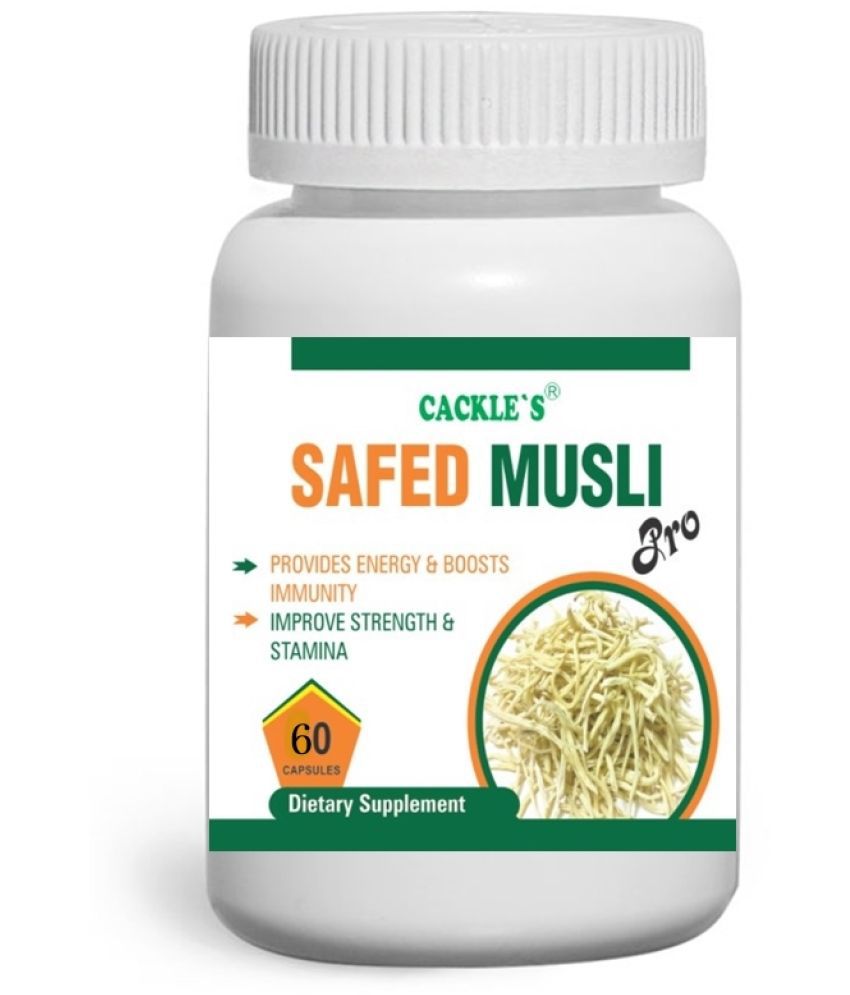     			Cackle's Safed Musli Pro Herbal Capsule 60 no.s