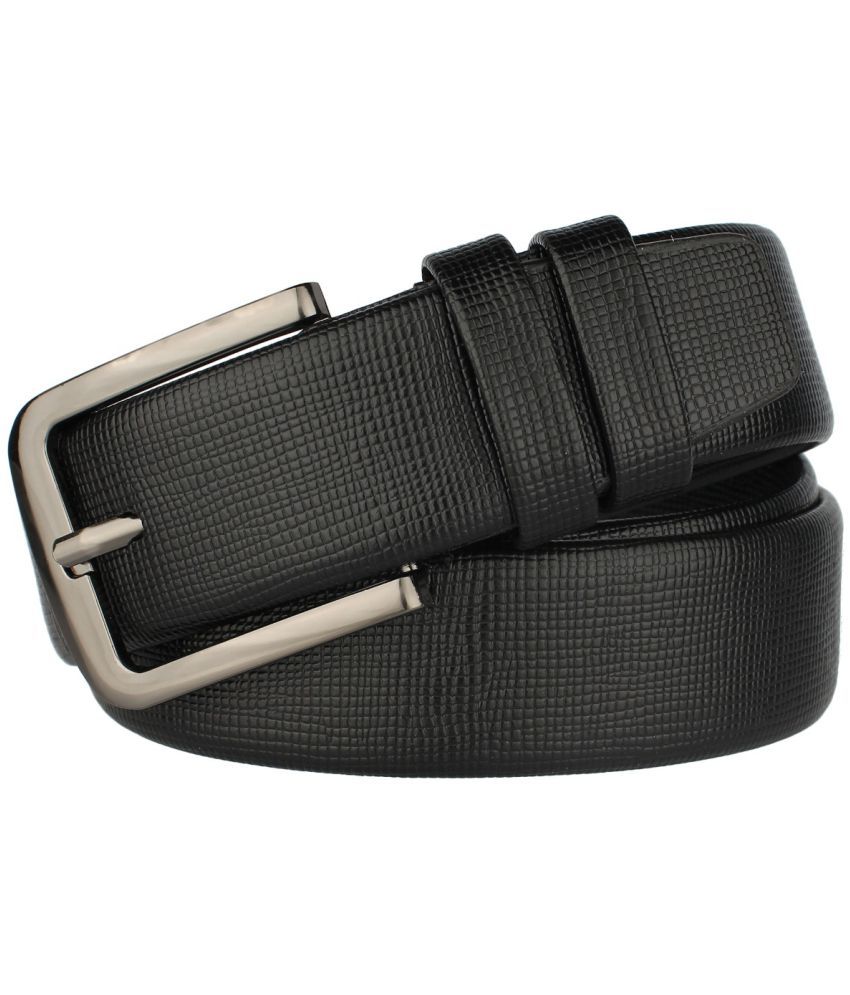     			Loopa Black PU Formal Belt Pack of 1