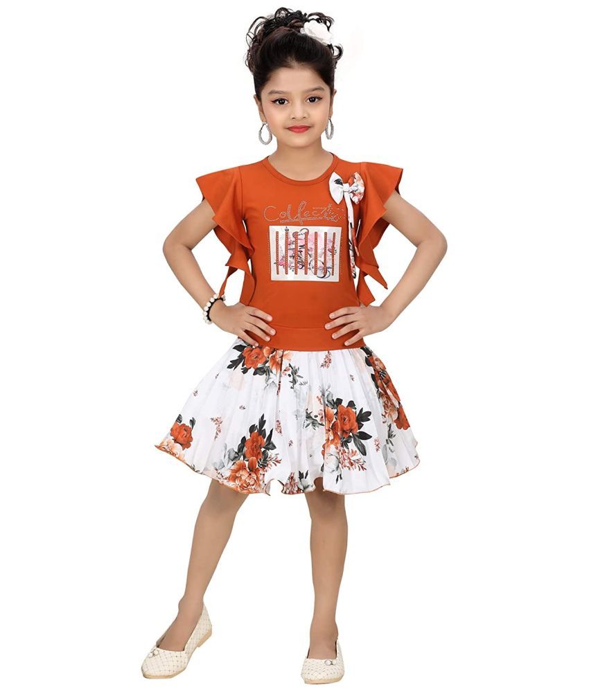     			Cherry Tree Girls Fastive Skirt and Top Set for Kids