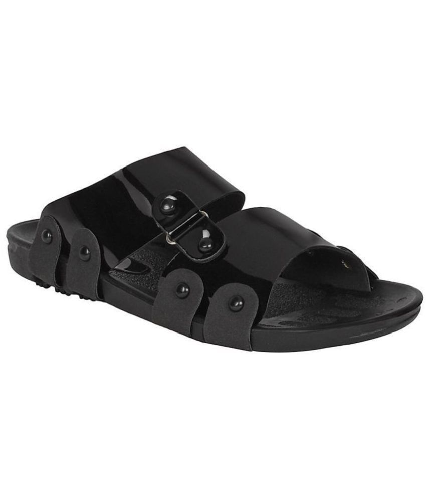     			Secritas Black Flip Flops