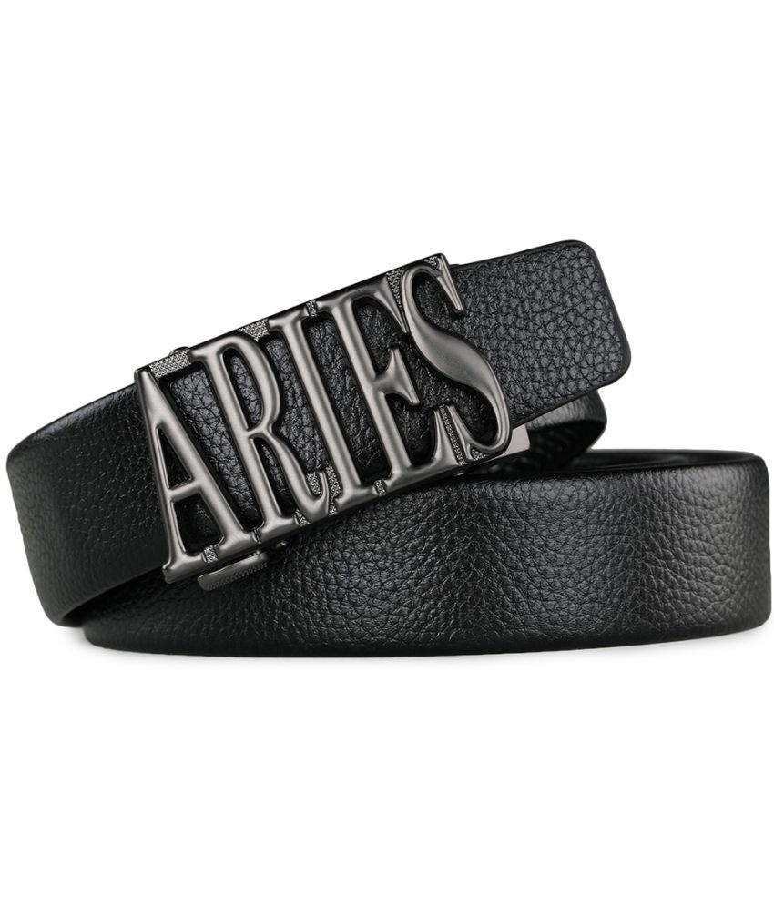     			Loopa Black PU Casual Belt Pack of 1