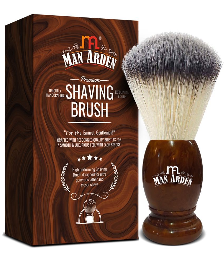     			Man Arden Vintage Finish Premium Shaving Brush With Ultra Soft & Absorbent Bristles & Long Handle | Cruelty Free | For A Smooth Shave