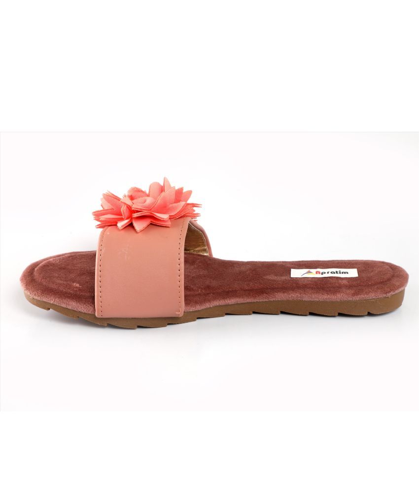     			Anjaneya Creations PeachPuff Flats