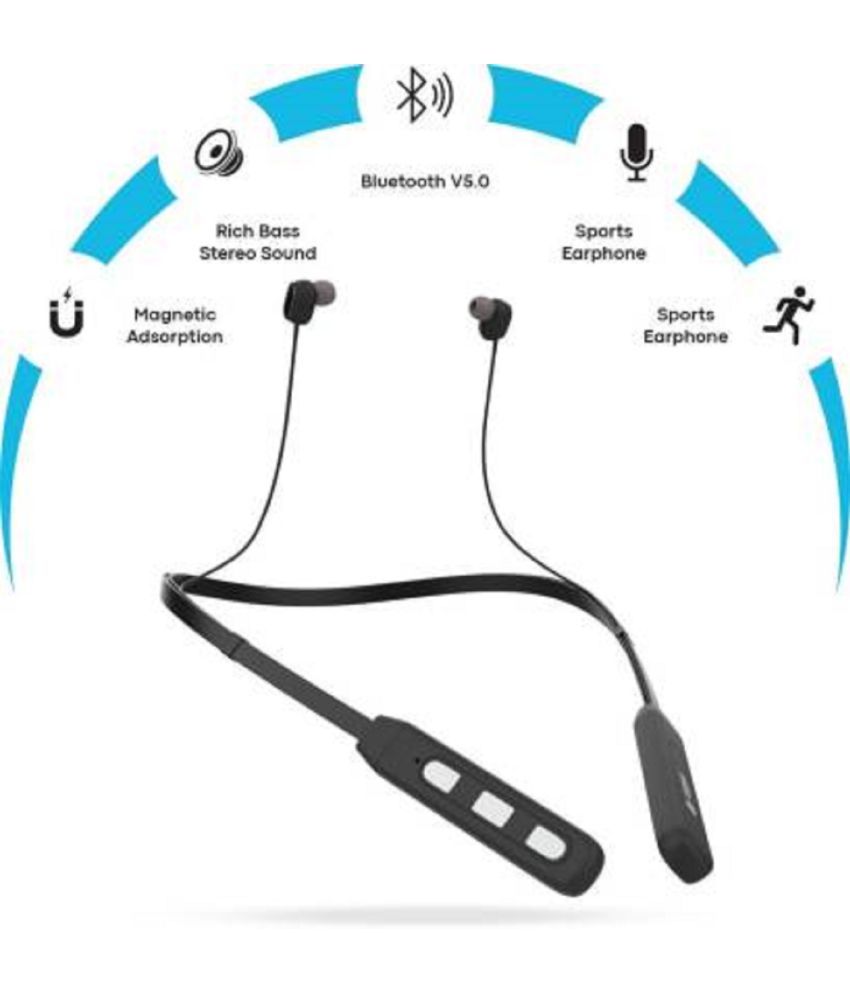 30 Hours Playtime Bluetooth Neckband 