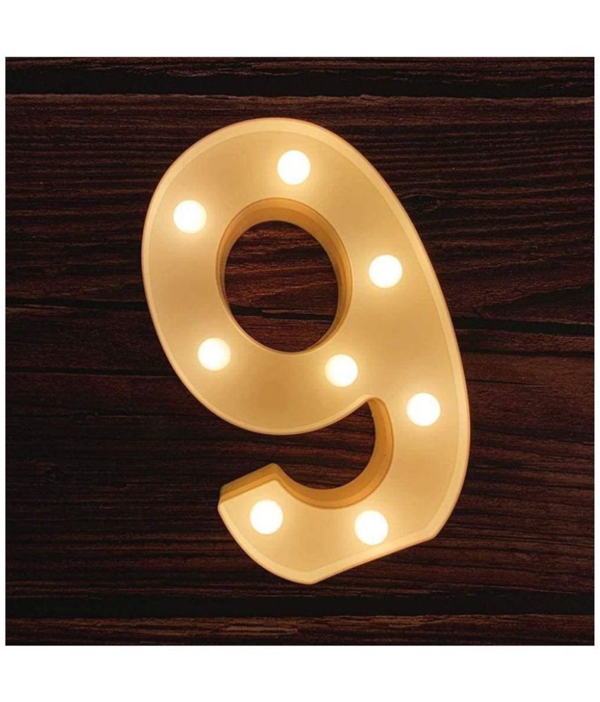     			MIRADH LED Marquee Letter Light,(Number-9) LED Strips