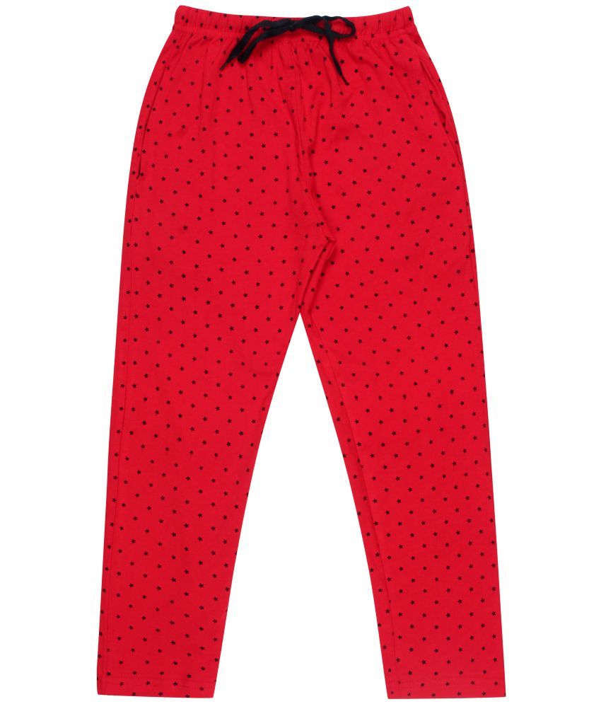     			Diaz Pack of 1 Boys 100% Cotton Trackpant ( Red )