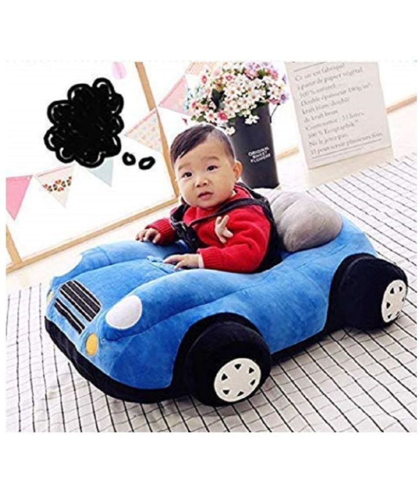     			Diamond Collection Sofa Seat Plush Cushion and Amazing Chair for Babies and Kids (Blue Car)