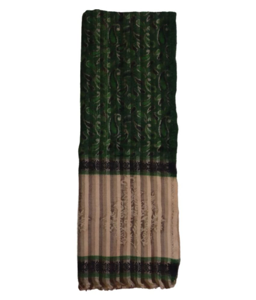     			new india trends Green Kashmiri Shawl - Single