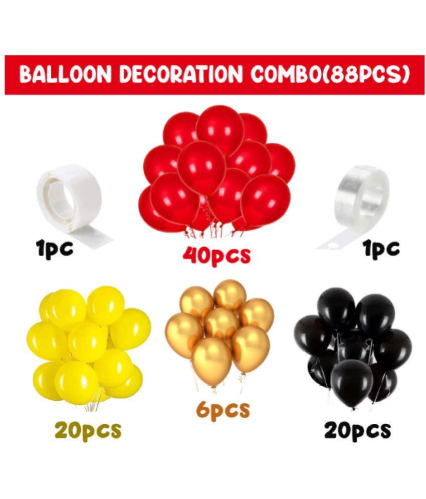 Blooms Mall Balloon Decoration Combo Balloon Garland Kit Set - 88Pcs ...