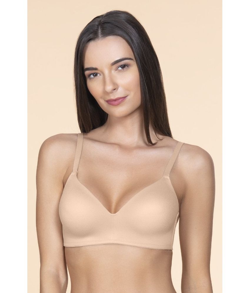     			Amante Nylon T-Shirt Bra - Beige Single