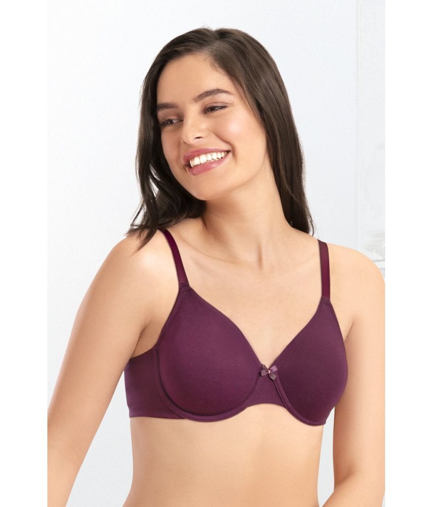     			Everyde by Amante Cotton Seamless Bra - Purple Single