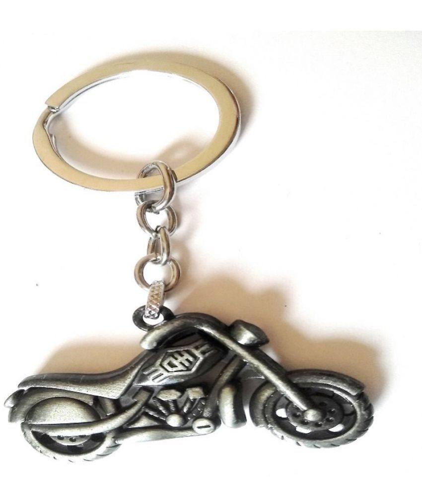 Metal Keychain | Keyring | Key Ring | Key Chain for Your Car Bike Home Office Keys | for Men Women Boys Girls (Silver)