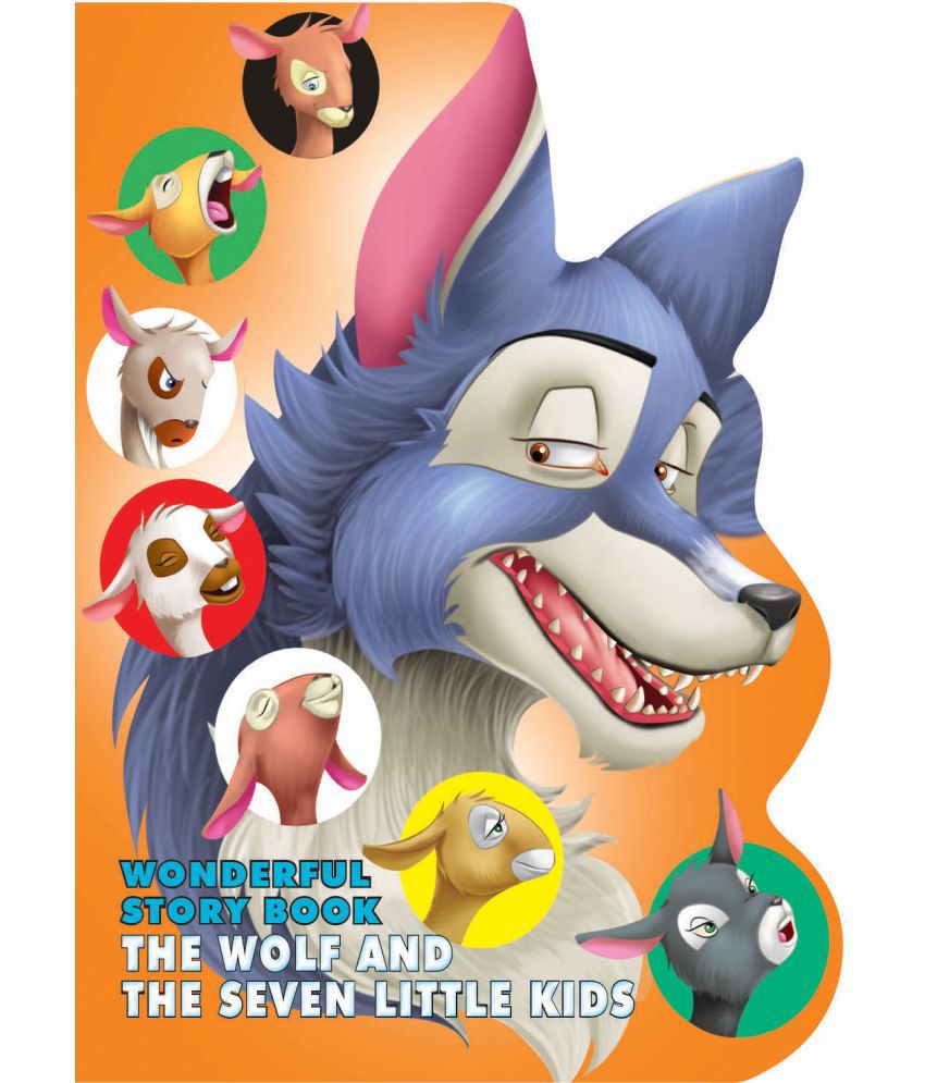     			Wonderful Story Board book- The Wolf and the Seven Little Kids - Story books Book
