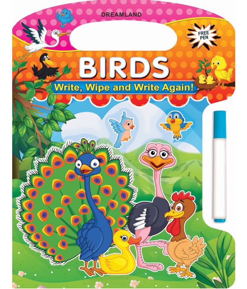     			Write and Wipe Book - Birds - Early Learning Book