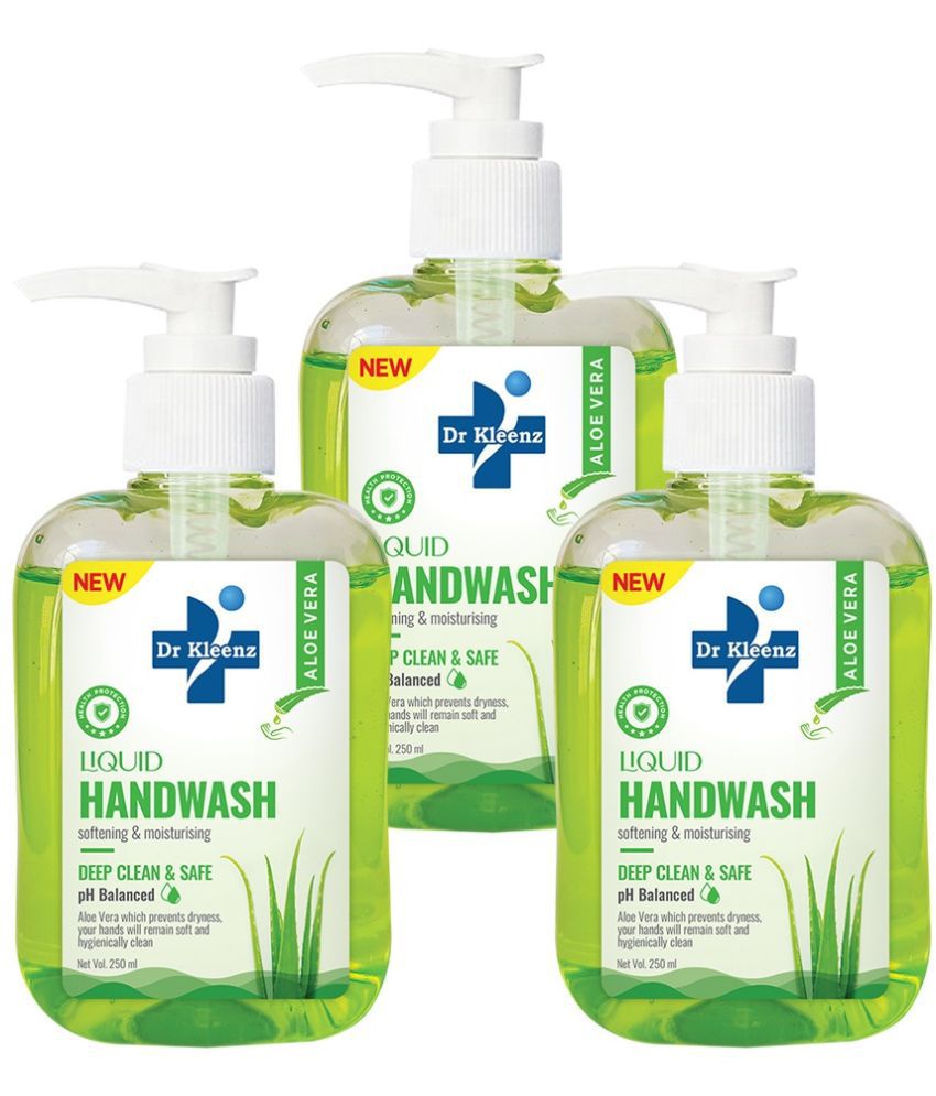     			Dr Kleenz Deep Clean & Safe Aloevera Hand Wash 750 mL Pack of 3