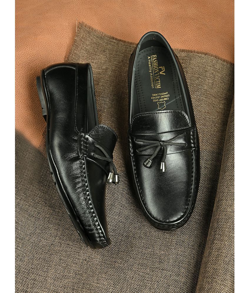     			Fashion Victim Black Loafers