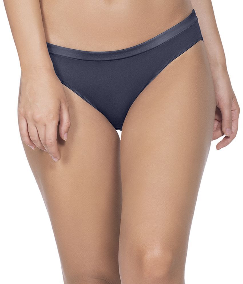     			Amante Nylon Women's Bikini Panties ( Grey )