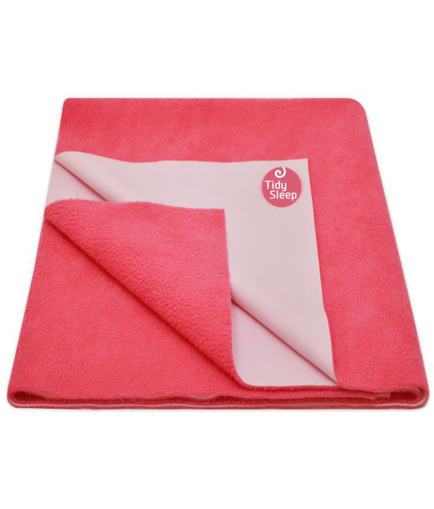 Tidy Sleep Pink Fleece Quick Dry sheet ( 70 cm × 100 cm)