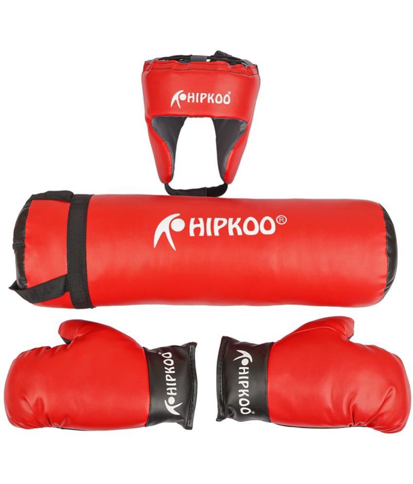     			Hipkoo Sports Kids Champ Boxing Set | 1 Punching Bag, 1 Head Guard, 2 Boxing Gloves | Boxing Training Punching Bag & Gloves for Boys & Girls | For 3 to 10 Years Kids (1 Pair)