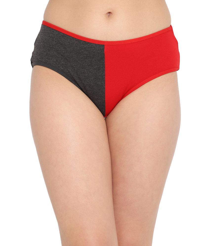     			Clovia Pack of 1 Cotton Women's Hipsters ( Red )