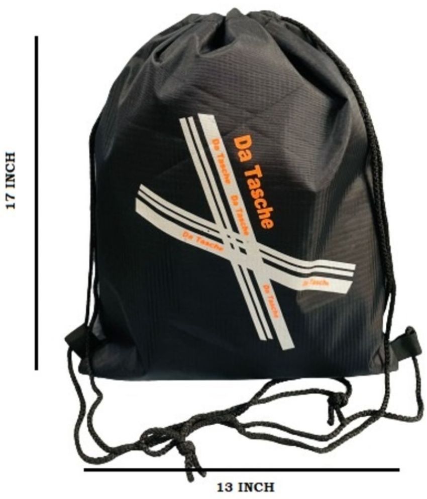 Da Tasche 5 Ltrs Black School Bag for Boys & Girls