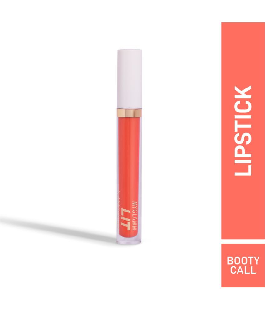     			MyGlamm LIT Liquid Matte Lipstick-Booty Call-3ml