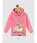 Lazy Shark Girls Cotton Blend Sweatshirt ( Pink )