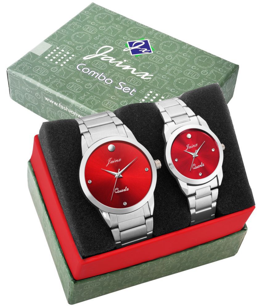     			Jainx JC463 Red Dial Analog Watch - For Couple