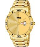 HMTe - Gold Metal Analog Men's Watch