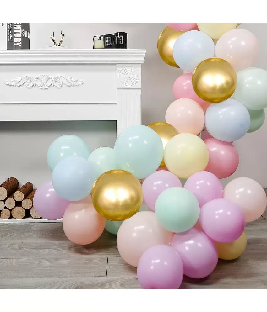 Pastel Balloons for Birthday Party Decor Garland Arch Kit- 135Pcs for Pastel  Colour Happy Birthday Decorations Items/ Baby Shower Decoration Items  Set/Unicorn Birthday Supplies - Party Propz: Online Party Supply And  Birthday