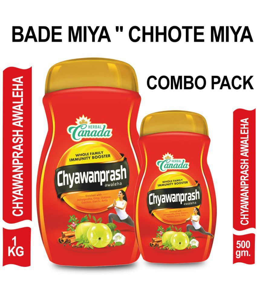     			Herbal Canada Chyawanprash 1 Kg & 500 gm Combo Paste 1500 gm Pack Of 2