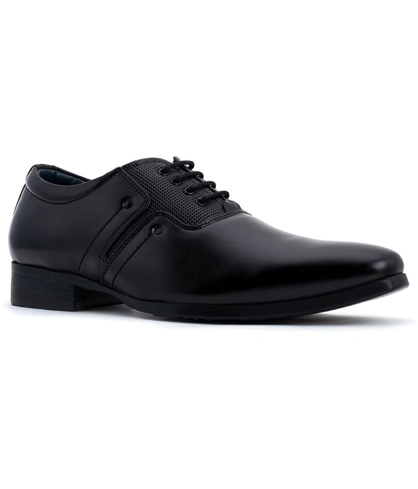     			KHADIM Oxford Black Formal Shoes