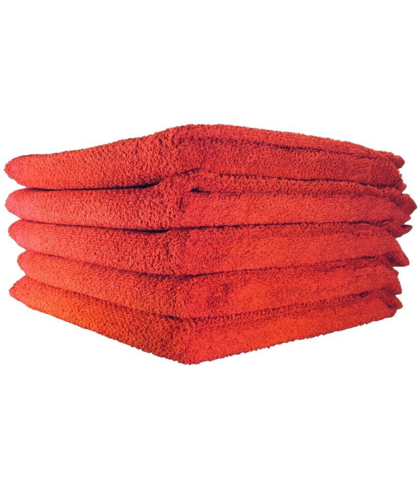     			Shop by room Set of 5 Hand Towel Red Terry 33x51
