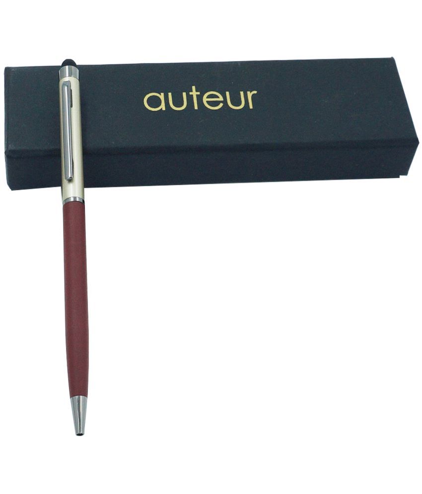     			auteur Hera Brick Red Color , Twist Mechanism , Metal Body Blue Ink Refill With Stylus For Capacitive Touch Screen Ball Pen .