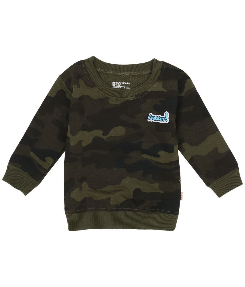     			BOYS SWEAT SHIRT ROUND NECK FULL SLEEVES SOLID Fern Green'