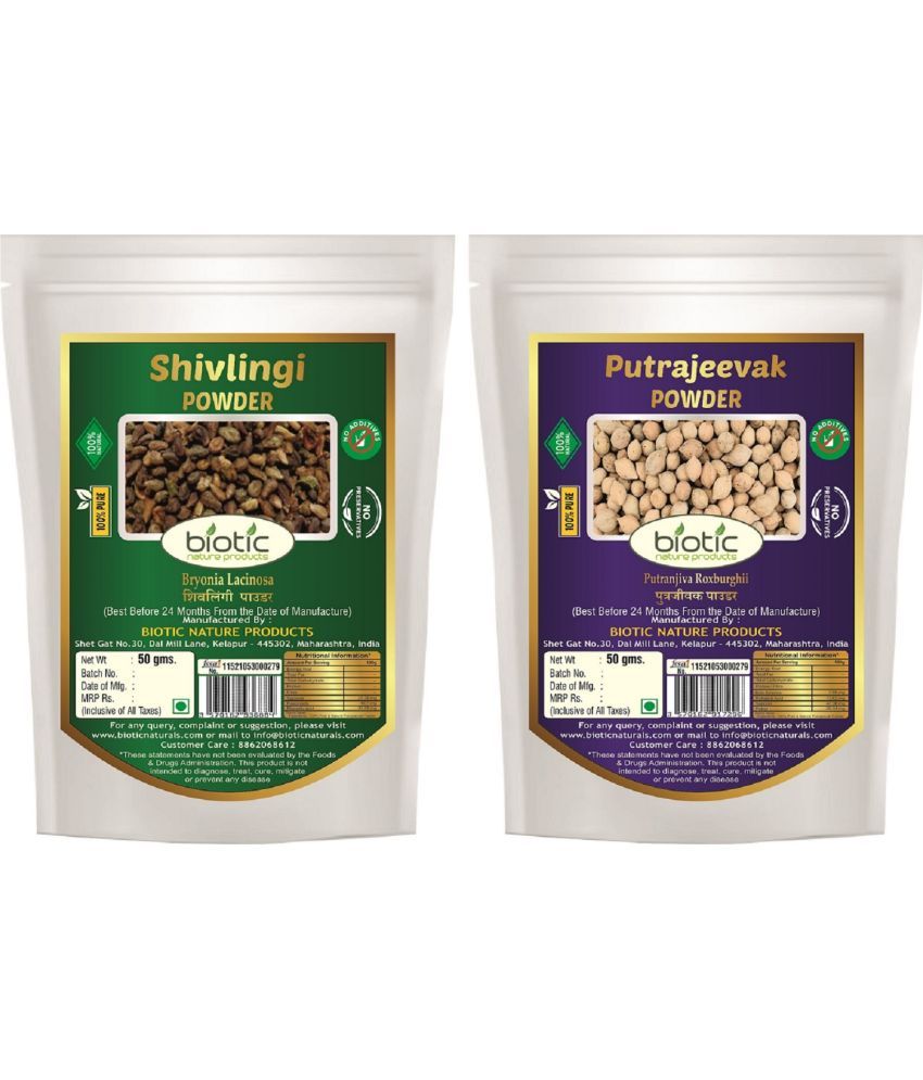     			Biotic Shivlingi Seed Powder & Putrajivak Seed Powder 100 gm