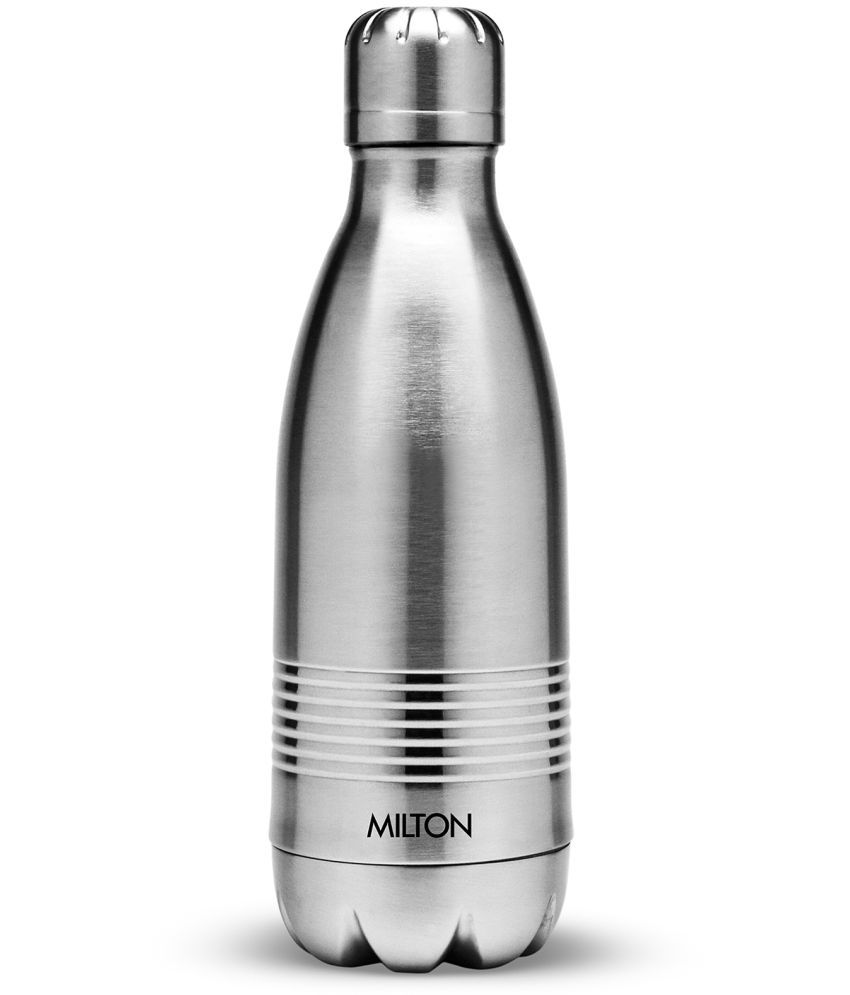     			Milton Duo DLX 350 Thermosteel 24 Hours Hot and Cold Water Bottle, 350 ml, Silver