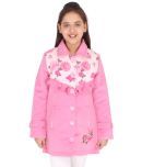 Cutecumber Girls Wollen Denim Jackets For ( Pack of 1 , Pink )