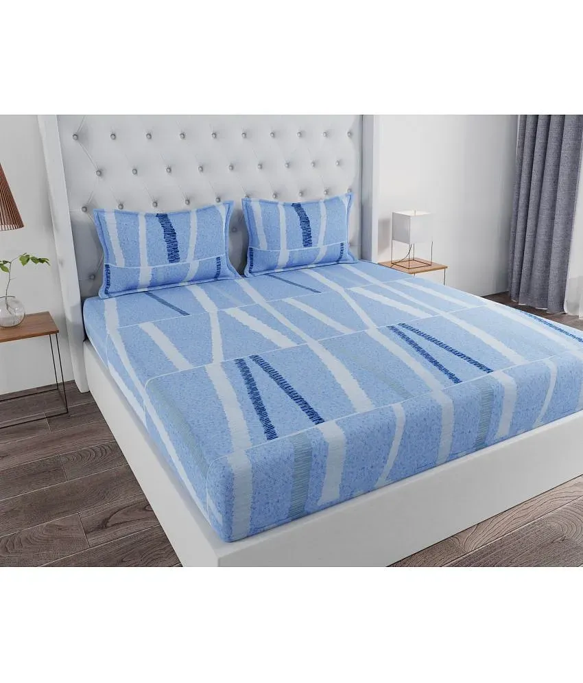 Buy BOMBAY DYEING SilverBell 120TC One Double Bed Sheet With Two Pillow  Cover - Bedsheets for Unisex 24698918 | Myntra