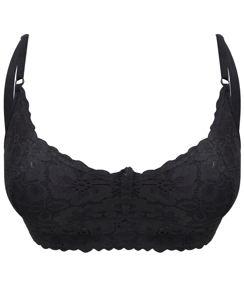     			Clovia Cotton Bralette - Black Single