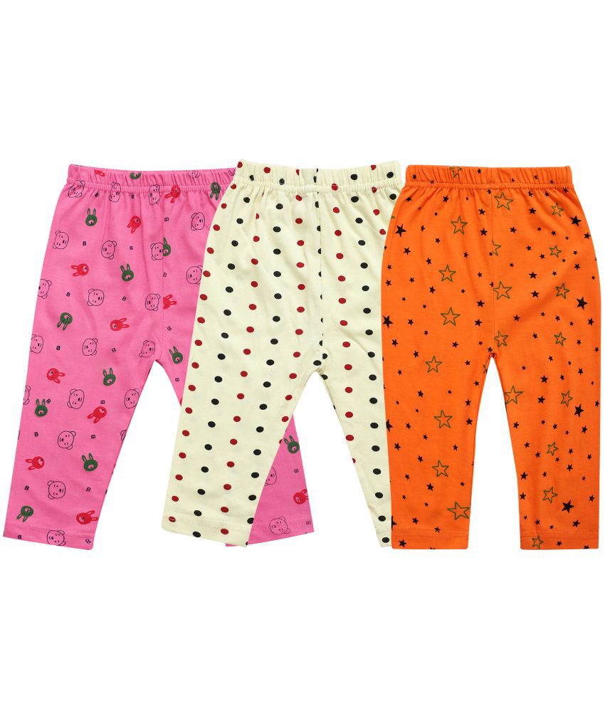     			DIAZ Pure Cotton Printed Pyjamas for Baby Girls/Baby Boys Combo of 3